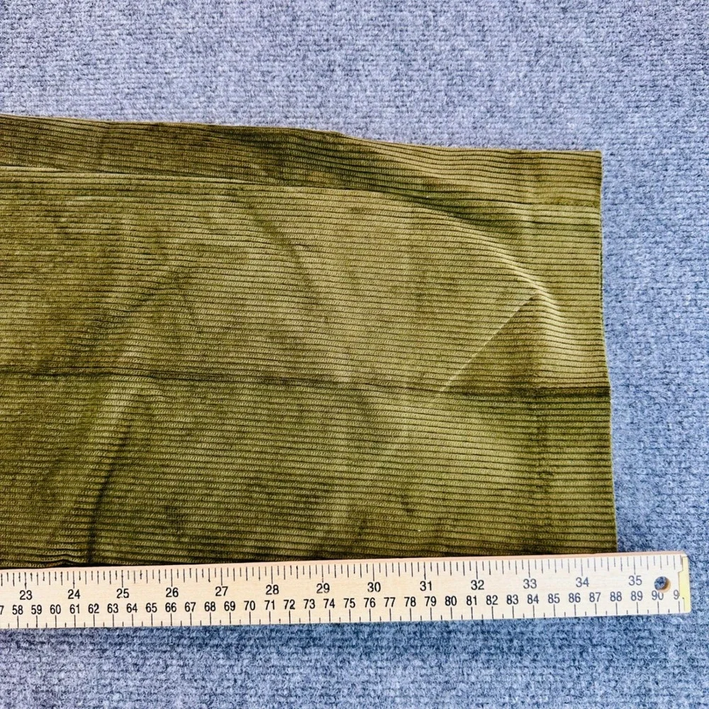 Orvis Wide-Wale Corduroy Trousers Mens 42x34 Olive Green Portugal Cotton Vintage